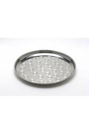 Edelstahlplatte oval 18/8 - 35 cm